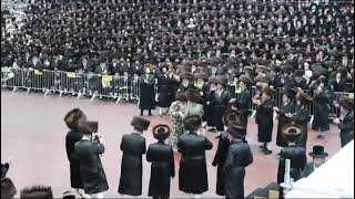 Viznitz Rebbe R Mendel And Spinka Rebbe Dance Mitzvah Tantz  Tammuz 5784 [upl. by Wiatt]