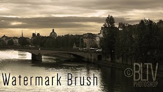 Photoshop How to Quickly Create a Customized Watermark Brush [upl. by Anne-Corinne]