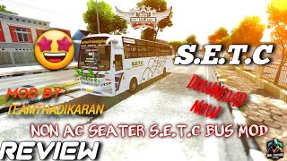 SETC non ac seater REVIEW TTN teamthadikaran bussid govtservice tamilbussidmod bussimulator [upl. by Aniri247]