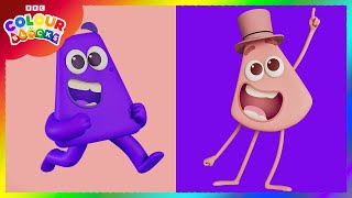 Spot the difference Pink and Purple  Colour Game  Kids Learn Colours  colourblocks [upl. by Mandler]