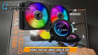 AORUS RGB AIO Liquid Cooler 280 [upl. by Wilkison815]