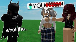 STARTING FIGHTS on Roblox VOICE CHAT [upl. by Vocaay756]