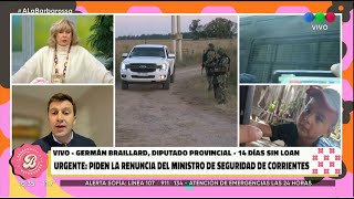 Germán Braillard en A la Barbarrosa por Telefe  Pedido de destitución de ministro por caso Loan [upl. by Neeluj339]