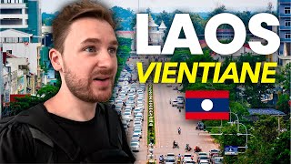 MY FIRST TIME in LAOS 🇱🇦 Vientiane is SO Undiscovered [upl. by Assira]