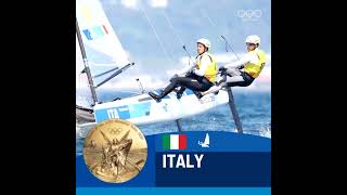 ITALY takes GOLD in the mixed nacra 17 Sailing [upl. by Hembree102]