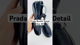 Prada Mens Buckle Detail Black Leather Loafer Shoes Size 40 prada loafers prelovedtreasures [upl. by Ellener]