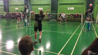 2020 U17 badminton MS semifinal Kjær vs Kauffmann in Hillerød DK FEB 2020 [upl. by Subocaj]