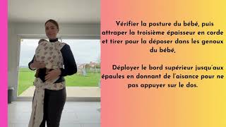 TUTO Pas à Pas Noeud de Base avec une Echarpe Extensible [upl. by Netfa]