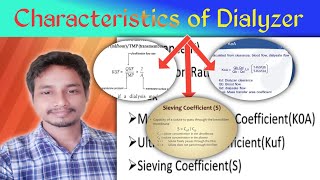 Characteristics of Dialyzer  Mass transferarea coefficient Ultrafiltration amp Sieving coefficients [upl. by Eclud]