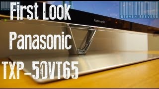 First Look at the 2013 Panasonic TXP50VT65 [upl. by Aihsatsan]