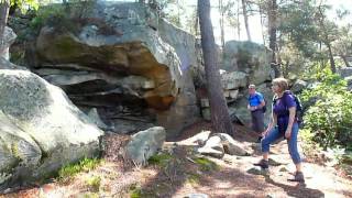 Fontainebleau rochers de Bouligny des Demoiselles et mont Morillon mai 2012mp4 [upl. by Pier]