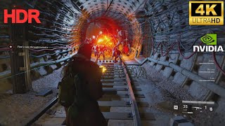 INTO THE RAILWAY TUNNEL  WORLD WAR Z  TOKYO CHAPTER 1  4K HDR  ULTRA HD GAMEPLAY [upl. by Mohl]