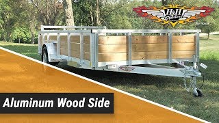 HampH TRSA Railside Aluminum Landscape Utility Trailer 7x16 7000 GVW [upl. by Licht]