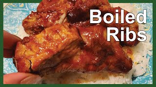 Easy Boiled Ribs  No BBQ Needed [upl. by Marsden]