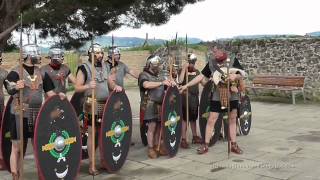 EQUIPAMIENTO DE LOS LEGIONARIOS ROMANOS  Cohors II Vasconum Pamplona [upl. by Tiena]