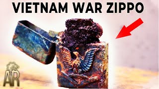 Zippo lighter restoration  Vietnam War repair Long Bin 196768 [upl. by Eulau]