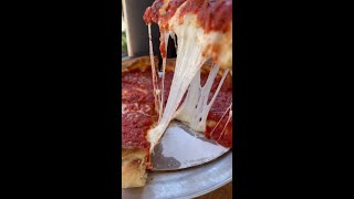 Giordano’s  Chicago Deep Dish pizza  Super Gooey Cheese shorts [upl. by Kenwrick871]