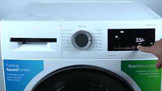 Bosch Washing Machine Serie 4  How to Set Delay  Schedule Washing Machine Operations [upl. by Llertram]