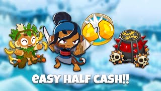 BEAT Glacial Trail Half Cash in 3 MINUTES  BTD 6 Guide Patch 401 [upl. by Ditmore]