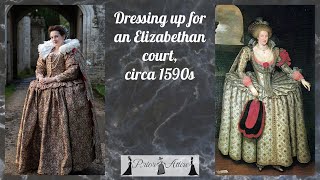 Getting dressed for Elizabethan court circa 1590s [upl. by Kreit]