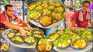 Bhubaneswar Famous Breakfast Dahi Bara Aloo Dum Ghugni Chaat Making Rs 30 Only l Odisha Food Tour [upl. by Erving]