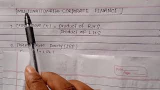 Multinational Corporate Finance Part1 [upl. by Sibie]