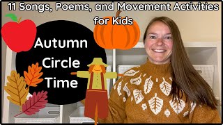 Autumn Songs for Kids  Preschool Circle Time Songs  15 Minutes of Preschool Music earlylearning [upl. by Seuqram]