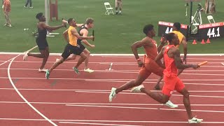 Mens 4x400m University  Texas Relays 412023 [upl. by Chernow]