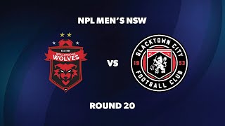 NPL Men’s NSW Round 20 Wollongong Wolves FC v Blacktown City FC [upl. by Anirtal]