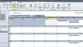 Outlook 2010 Multiple Calendar Viewing Options [upl. by Minnnie305]