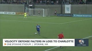 Velocity defense falters in loss to Charlotte [upl. by Neeven399]