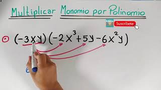 Multiplicación de un monomio por un polinomio [upl. by Alley189]