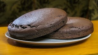 idealny do tortu czekoladowy biszkopt bez jaj  Eggless Chocolate Sponge Cake [upl. by Ardnasac661]