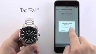 Casio EQB510D1AER Pairing Demo  Gents Edifice Bluetooth 4 Solar Powered Watch [upl. by Ainoz360]