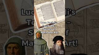 First textbook LeonardodaVinci history antiques books mathematics facts factshorts [upl. by Audy]