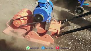 Plate Compactor 5 HP electric motor make Compactor machine Earth compactor  Sun Industries [upl. by Hcardahs]