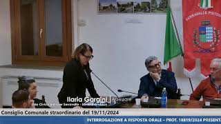 Seduta straordinaria del Consiglio Comunale di Serravalle Pistoiese del 19112024 [upl. by Eimor]