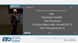 Improve PowerShell Code Efficiency with NET RunSpaces by Bruce Stump [upl. by Asenev599]