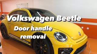 Volkswagen Beetle Door Handle Removal [upl. by Akeyla]