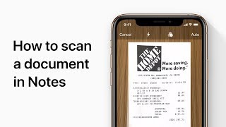 How to scan documents on your iPhone with the Notes app — Apple Support [upl. by Coates]