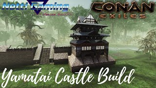 Conan Exiles  Yamatai Castle Build  Episode 1 [upl. by Aidualc]