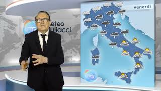 Previsioni meteo per venerdì 5 gennaio Arriva il maltempo piogge e neve sullItalia [upl. by Whitten655]