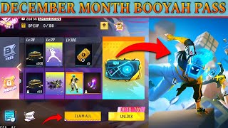 December Month Booyah Pass Full Review Free Fire  Unlock Booyah Pass  Upcoming Updates ✅Free Fire🔥 [upl. by Etteniotna]