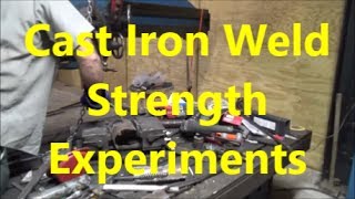 Experimental strength welding of cast iron [upl. by Alla264]