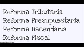 ¿Qué es la Reforma Fiscal [upl. by Marga]