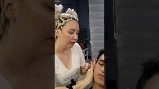 💈ASMR MASSAGE RUSSIAN BARBER ANASTASIA ladybarber massage stressrelief [upl. by Nosilla]