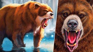 Arctodus Simus  The Giant Short Faced Bear  Bering Strait Theory [upl. by Philbo113]