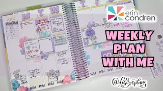 NEW WEEKLY PLAN WITH ME  ERIN CONDREN VERTICAL PLANNER planwithme [upl. by Llehsad]