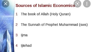 Sources of Islamic Economics  Holy Quran Sunnah and Ijtihad in detail In Urdu and English [upl. by Atlanta]