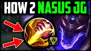 NASUS JUNGLE CANT BE STOPPED  How to Nasus Jungle amp CARRY for Beginners Best BuildRunes [upl. by Ahseen]